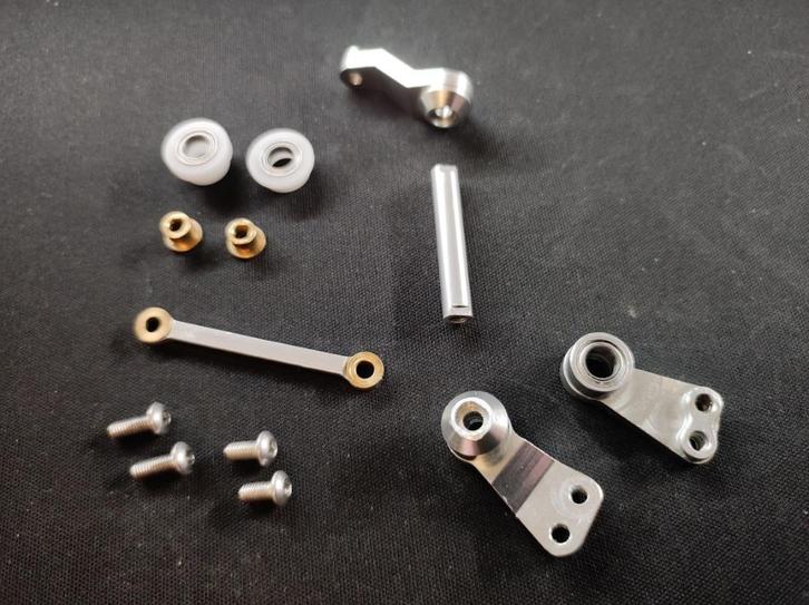 RCAWD Aluminium Steering set Tamiya CC01, Hobby en Vrije tijd, Modelbouw | Radiografisch | Overige, Gebruikt, Ophalen of Verzenden