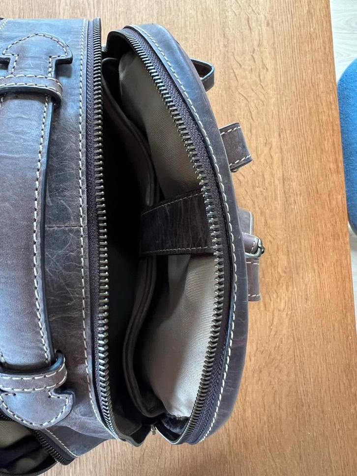 Mooie Buffel Leren Rugzak, Sieraden, Tassen en Uiterlijk, Tassen | Rugtassen, Zo goed als nieuw, Overige merken, 25 tot 40 cm