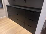 Nordli ladekast ikea zwart 160 breed, Ophalen, 5 laden of meer, 150 tot 200 cm, Zo goed als nieuw