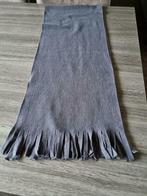 sjaal grijs 160 x 30 cm. Velours, Jongen of Meisje, Ophalen of Verzenden, Zo goed als nieuw, Sjaal