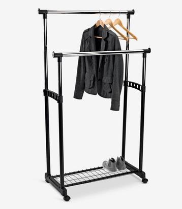 GUDME DUBBEL KLEDINGREK B83 X H93/168 X 43 CM. ( NIEUW !!!!) beschikbaar voor biedingen