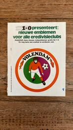 1-0 voetbal embleem Volendam, Overige binnenlandse clubs, Ophalen of Verzenden, Zo goed als nieuw, Poster, Plaatje of Sticker