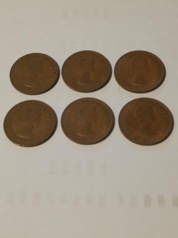6 ENGELSE PENNIES DIV JAREN.  beschikbaar voor biedingen