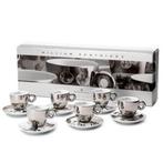 Illy art collection 2008 espresso kopjes William Kentridge, Kop en/of schotel, Verzilverd, Ophalen of Verzenden, Zo goed als nieuw