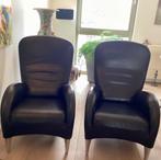 2 Molinari design fauteuils, Huis en Inrichting, Fauteuils, Ophalen, 75 tot 100 cm, Zo goed als nieuw, Metaal