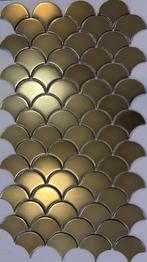 Glasmozaïek Waaier 68x61x6mm op voorraad, Overige materialen, Verzenden, Wandtegels, Nieuw