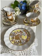 Set van 5 koffieparen, 2 dessertborden "Kamille", porselein, Antiek en Kunst, Antiek | Porselein, Ophalen of Verzenden