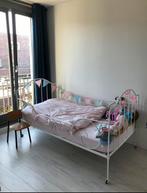Vintage brocante bed Frans kind antiek smeedijzer spijlenbed, Kinderen en Baby's, Kinderkamer | Bedden, Gebruikt, 85 tot 100 cm