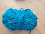 Bol blauw garen, Ophalen of Verzenden, Zo goed als nieuw, Breien of Haken, Wol of Garen