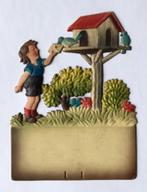 Vintage Dresdner Pappe kalender houder ree etcetera, Ophalen of Verzenden, Zo goed als nieuw