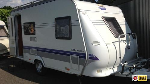 Hobby Excellent Easy 410 SFE, Caravans en Kamperen, Caravans, tot en met 4, Treinzit, Hobby, Overige, Fietsenrek, Gascomfoor, Kachel