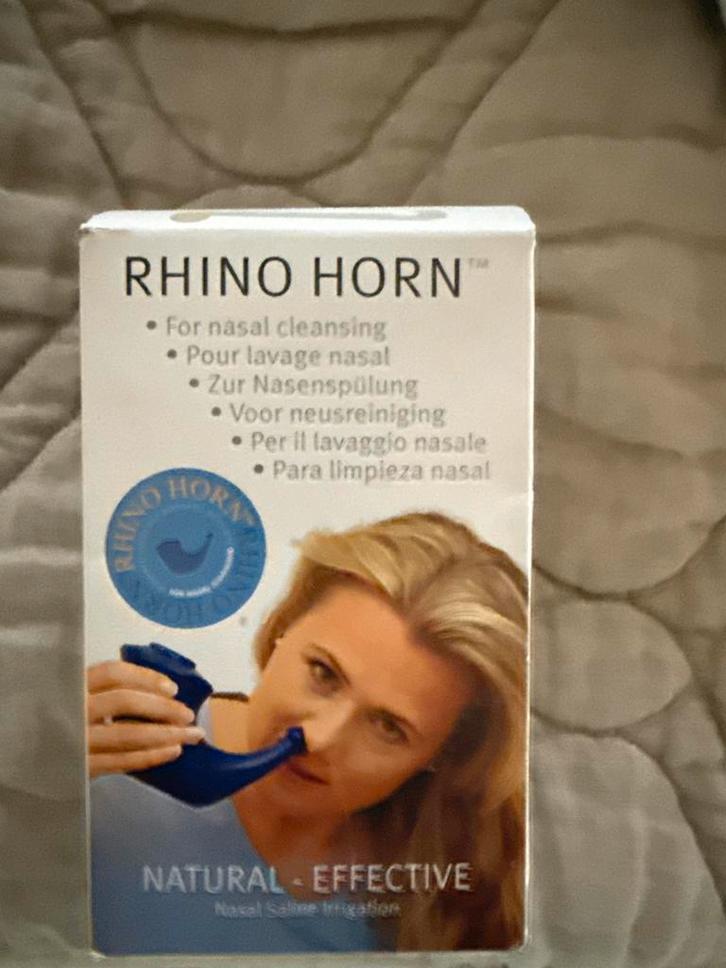 Rhino Horn Neusspoeler - Verstopte neus, Sport en Fitness, Gezondheidsproducten en Wellness, Zo goed als nieuw, Overige typen