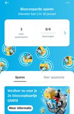 Bioscoop kaartje 2de gratis, Tickets en Kaartjes, Drie personen of meer, Kortingskaart