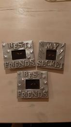 3 x oud zilver look fotolijstje, Huis en Inrichting, Woonaccessoires | Lijsten, Minder dan 50 cm, Metaal of Aluminium, Ophalen of Verzenden