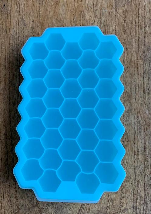 Premium Siliconen IJsvormpjes , honingraat vorm, Huis en Inrichting, Keuken | Tupperware, Nieuw, Overige typen, Blauw, Ophalen of Verzenden