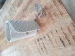 Clutch gebroken wit met glitter, Ophalen of Verzenden, Zo goed als nieuw, Wit, Avondtasje