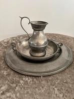 Tinnen kan en schalen, Antiek en Kunst, Antiek | Schalen, Ophalen of Verzenden