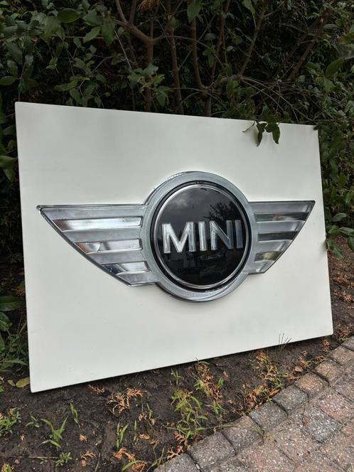 Mini lichtreclame origineel wit, Verzamelen, Automerken, Motoren en Formule 1, Zo goed als nieuw, Auto's, Ophalen