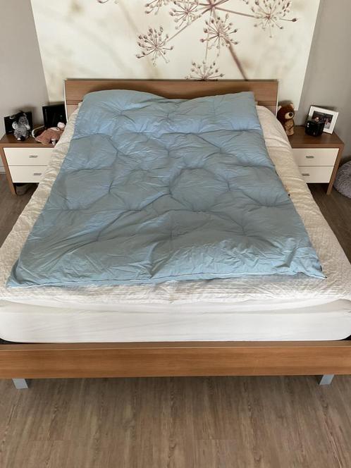 1-persoons dekbed van 90% zuivere hongaarse ganzendons, Huis en Inrichting, Slaapkamer | Beddengoed, Zo goed als nieuw, Deken of Dekbed