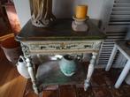 prachtige Franse antieke tafel / kaptafel met lade en klep, Antiek en Kunst, Antiek | Meubels | Tafels, Ophalen