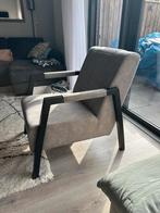 MAMMOET MEUBELS grijze fauteuil TE KOOP, Huis en Inrichting, Fauteuils, Leer, Zo goed als nieuw, Ophalen