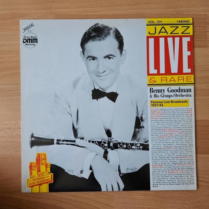 Benny Goodman ‎– Famous Live Broadcasts 1937/44 - LP, Cd's en Dvd's, Vinyl | Jazz en Blues, Zo goed als nieuw, Jazz, 1940 tot 1960