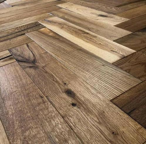 EIKEN WANDBEKLEDING, ECHT CHATEAU VISGRAAT KANT EN KLAAR, Huis en Inrichting, Stoffering | Behang, 75 m² of meer, Ophalen of Verzenden