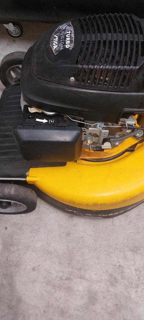 Stiga Combi Turbo Cirkelmaaier, Tuin en Terras, Grasmaaiers, Gebruikt, Benzine-grasmaaier, 40 t/m 49 cm, Cirkelmaaier, Mulchfunctie