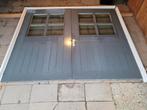 Dubbele schuurdeuren met kozijn en dubbel glas, Ophalen, Glas, 120 cm of meer, 215 cm of meer