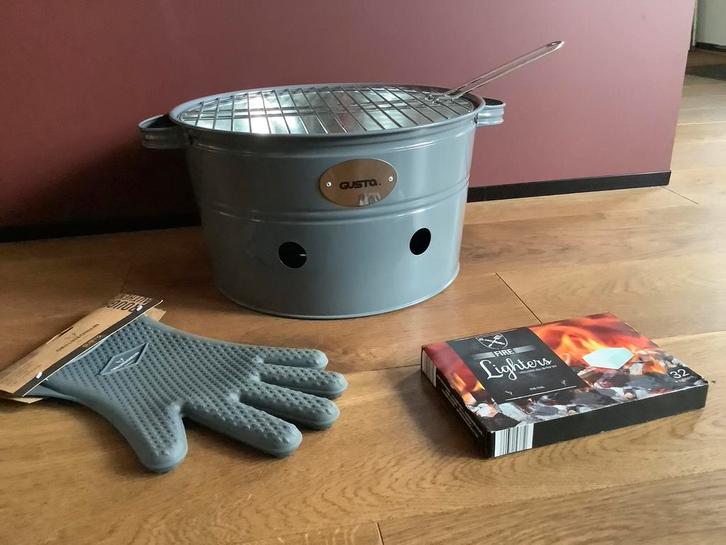 GUSTA-barbequeset - bijv. voor de camping, Caravans en Kamperen, Kampeeraccessoires, Nieuw, Ophalen