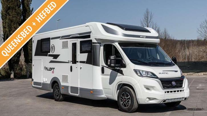 Elnagh T-Loft 582 - Face-to-face zithoek - Queensbed, Caravans en Kamperen, Campers, Bedrijf, tot en met 4, Half-integraal, Overige merken