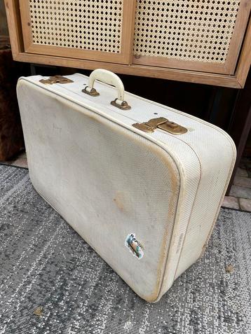 Vintage koffer | beige | *zeer stevig*