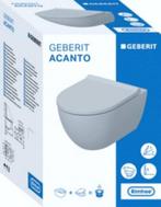 Geberit Acanto toilet hoogglans wit randloos KeraTect +Zitt, Nieuw, Steen, Toilet, Ophalen of Verzenden