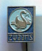 Zwaans zilverkleurig brandst0ffen speldje ( M_062 ), Verzamelen, Speldjes, Pins en Buttons, Verzenden, Zo goed als nieuw, Merk