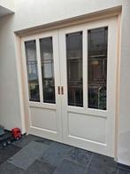 Ensuite deur glas in lood incl. rails, Doe-het-zelf en Verbouw, Kozijnen en Schuifpuien, 75 tot 150 cm, Deurkozijn, Ophalen of Verzenden