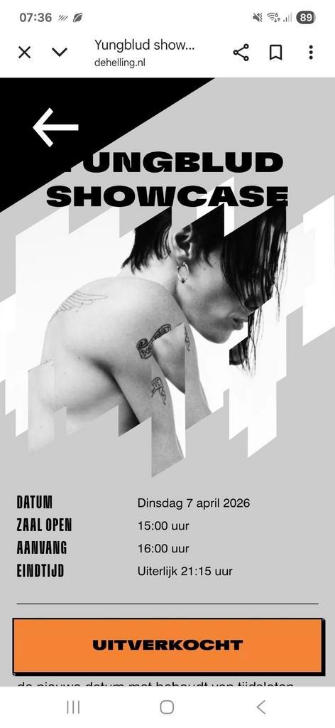 GEZOCHT kaartje verplaatste showcase in Utrecht Yungblud!!!!, Tickets en Kaartjes, Concerten | Pop, Eén persoon