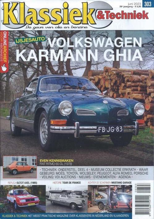 Klassiek & Techniek 303 2023 : VW Karmann Ghia - Fiat Ritmo, Boeken, Auto's | Folders en Tijdschriften, Gelezen, Algemeen, Ophalen of Verzenden