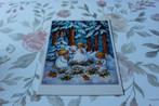 Kerst Postkaart - Engelen knutselen in het Bos, Duitsland, Verzenden, 1980 tot heden, Ongelopen, Feest(dag)