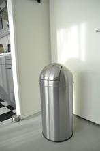 push-can vuilnisemmer, Ophalen, 40 liter of meer, Zo goed als nieuw, Metaal