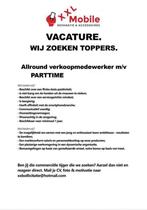 Medewerker Parttime gezocht XXL Mobile Sneek, Vacatures, Vacatures | Detailhandel en Winkelpersoneel, Starter, MBO, Tot en met 24 uur