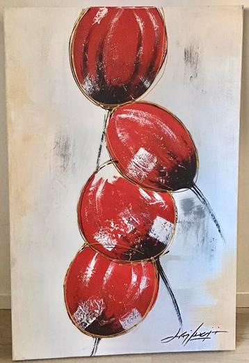 GROOT MODERN GESIGNEERD SCHILDERIJ 120 X 80 beschikbaar voor biedingen