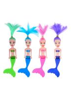 PARTIJ ZEEMEERMINPOP 14CM IN 4 KLEUREN, Diversen, Rommelmarktspullen, ., Nieuw, Ophalen of Verzenden, .