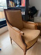 Nette stoel met houten frame, Huis en Inrichting, Fauteuils, Ophalen, Minder dan 75 cm, Zo goed als nieuw, 50 tot 75 cm