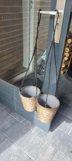 2x Ikea Druvfläder hangpotten, Kunststof, Minder dan 60 cm, Rond, Ophalen of Verzenden