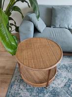 Grote rotan bijzettafel, Huis en Inrichting, Tafels | Salontafels, Ophalen, 50 tot 100 cm, Rond, 50 tot 100 cm