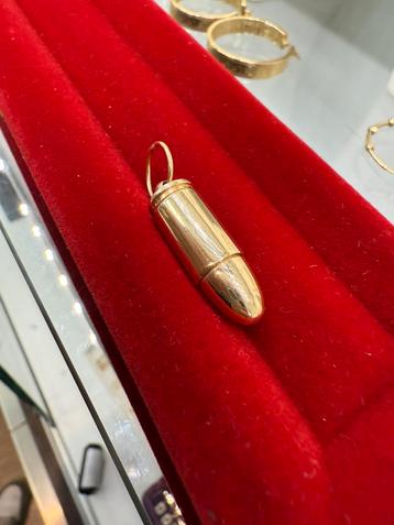 Prachtige 14 karaats gouden kogel hanger beschikbaar voor biedingen