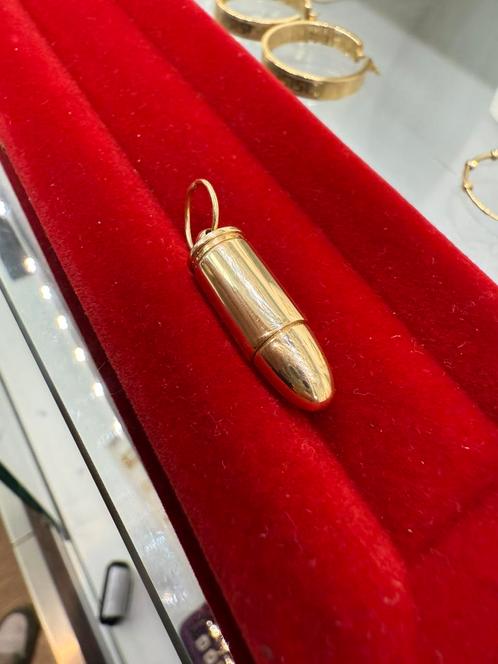 Prachtige 14 karaats gouden kogel hanger, Sieraden, Tassen en Uiterlijk, Kettinghangers, Ophalen of Verzenden