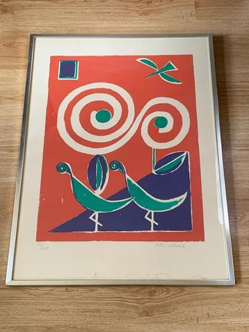 Lithografie Elke Nowak , gesigneerd en genummerd  beschikbaar voor biedingen