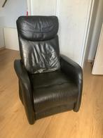 Elektrische relaxfauteuil leer - gratis af te halen, Ophalen, Gebruikt, Leer, 75 tot 100 cm