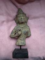 Antiek Boeddhabeeld beeldhouwwerk godin Dewi Sri Indonesië, Ophalen of Verzenden